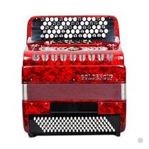 New Gold Cup 120 Besse 96 Bayan Yang Three-row spring key button accordion instrument Professional playing with violin JH5