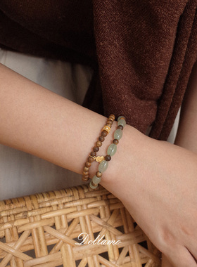 dellamo沉水级沉香东陵玉手串