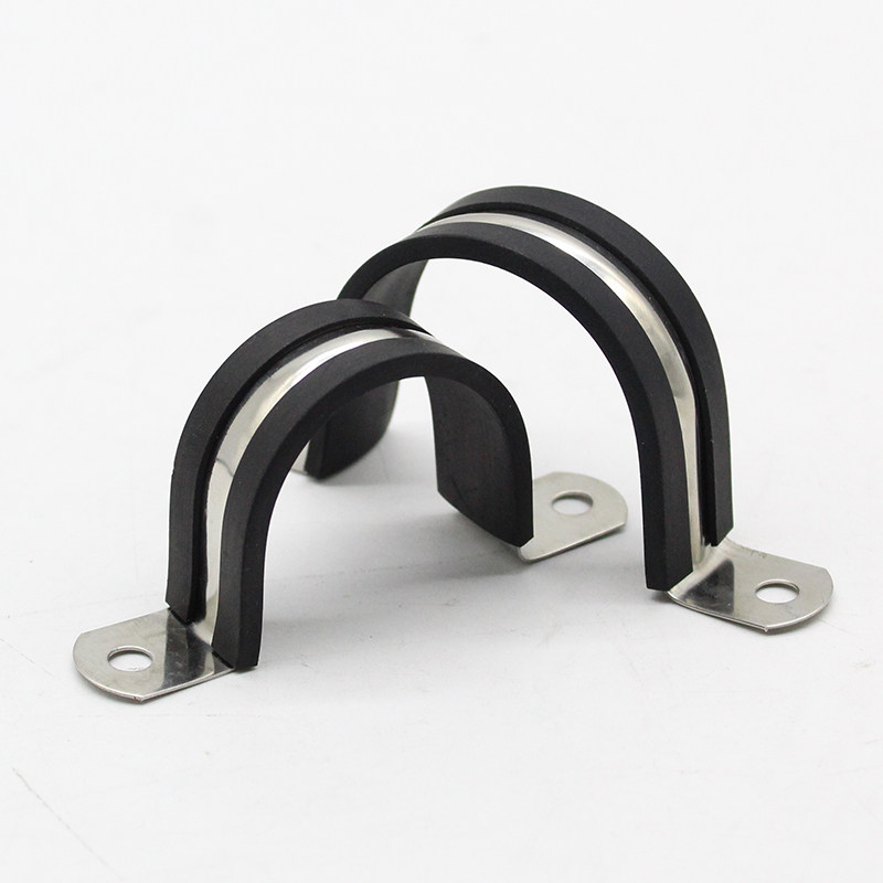 胶条骑马卡304不锈钢管卡u型水管卡子电缆固定卡扣夹带垫连线卡箍,淘宝优惠券,粉丝福利购,淘宝优惠卷