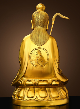 速发铜三清道宝神像三清祖师道家家用供始元奉灵祖太上老君