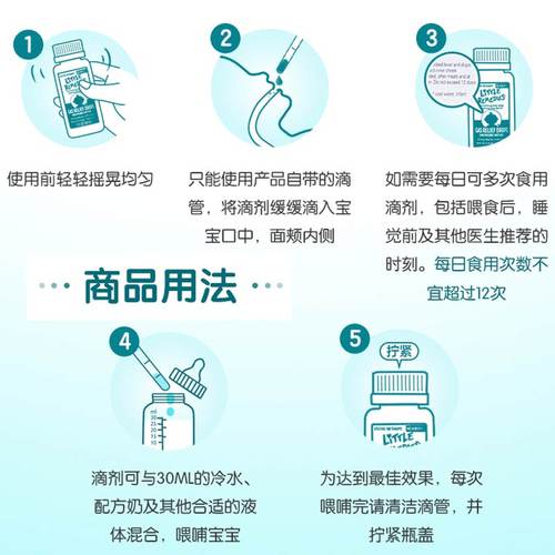 香港直邮littleremedies西甲硅油30ml滴剂二月闹新生儿胀气肠绞痛 - 图3