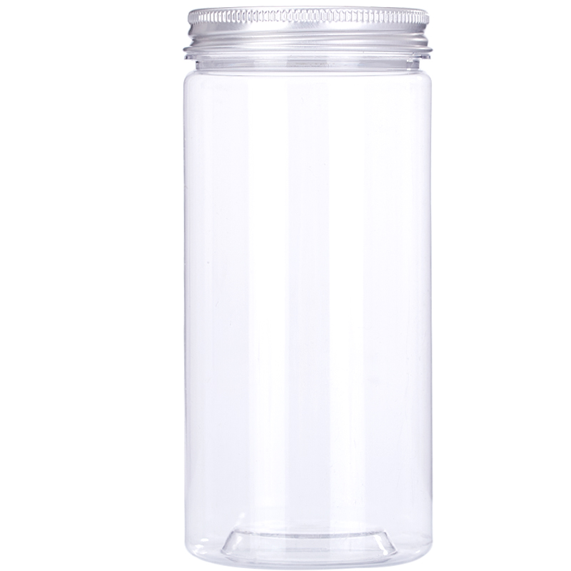 85铝盖10个食品级塑料瓶 pet透明密封罐空瓶子零食核桃包装盒罐子