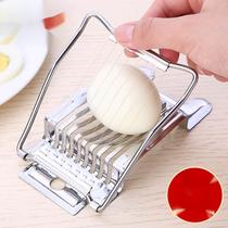 Stainless Steel Cheeters Egg split slices Pine Flowers Peel Egg Flower Style Multipetal Divider Day Style Kitchenware Creativity