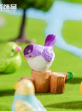 微景观造景装饰仿真微缩布谷鸟