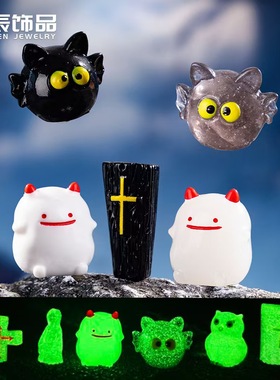 微景观幽灵恶魔乌鸦墓碑造景摆件