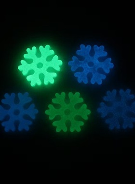 雪花片创意圣诞雪景造景装饰摆件