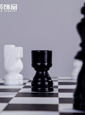 微景观迷你国际象棋桌面造景摆件