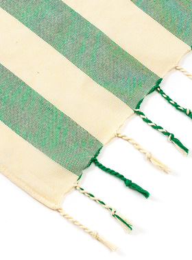 American Tassel Natural Beach Towel Edging Striped Turkish B