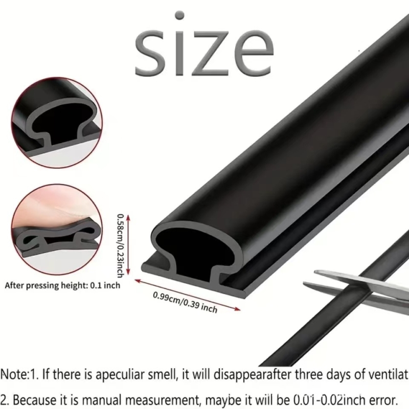 入户防盗门密封条门缝防风隔音自粘型进户门框窗边框房门防撞胶条 - 图1