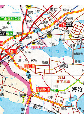 2026新款 厦门市地图 墙贴 超大巨幅 交通行政区划图 装饰画海报