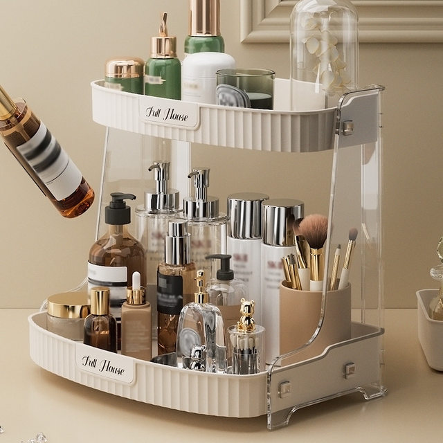 CLEANONE Desktop Cosmetic Dressing Table Makeup Box facial mask Shelf