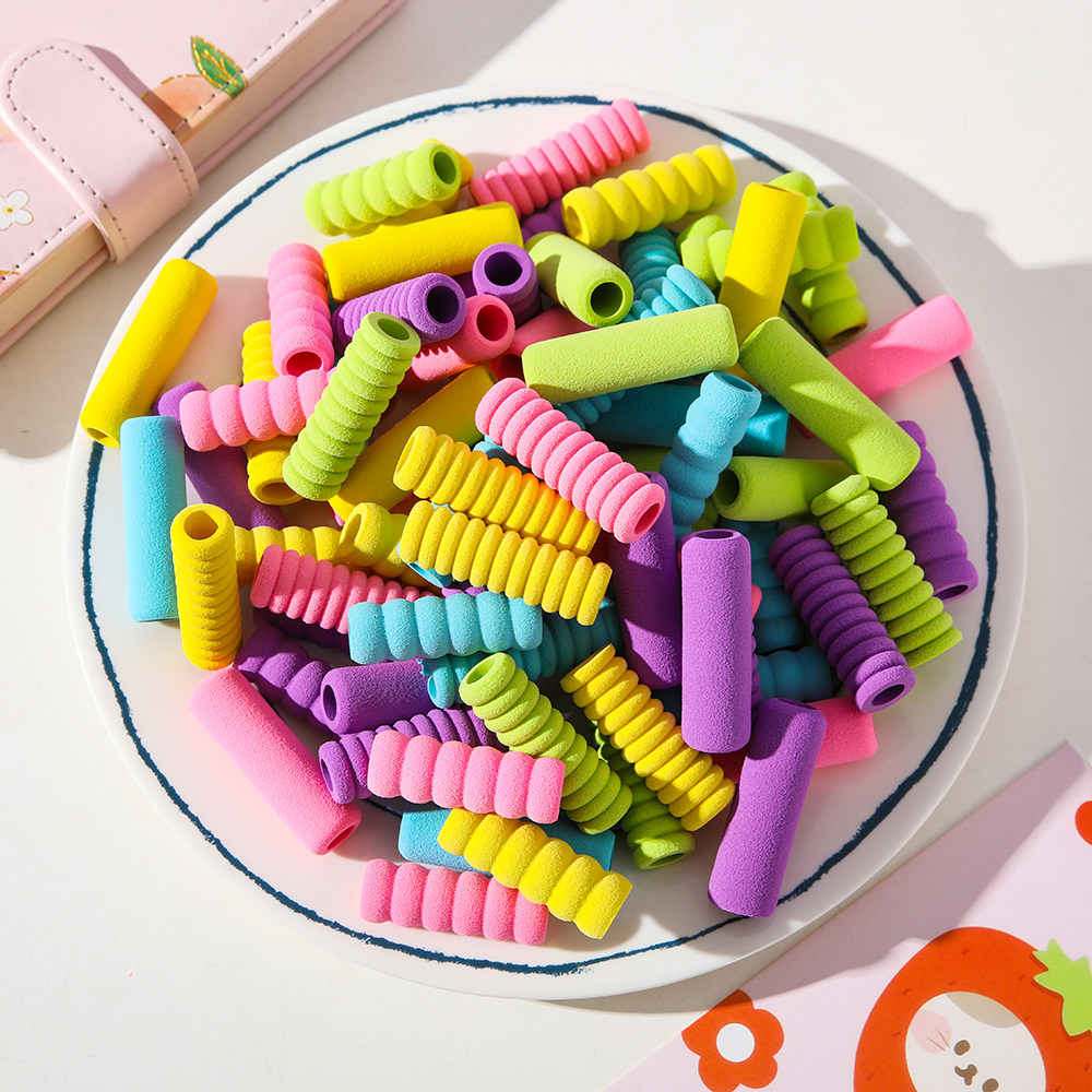 新款铅笔海绵握笔器中性笔海绵软套握笔防茧防磨手软胶套防滑吸汗,淘宝优惠券,粉丝福利购,淘宝优惠卷