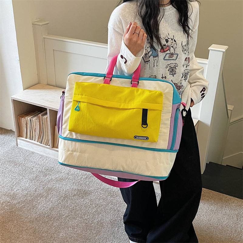 Sturdy Oxford Fabric Extended Trolley Shoe Storage Travel Bag