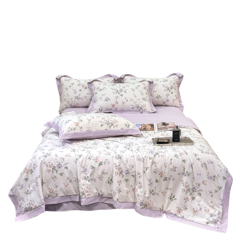 2026新款天丝棉夏被四件套夏凉被空调被1.5m2.0x2.3m可机洗凉感被 - 图3