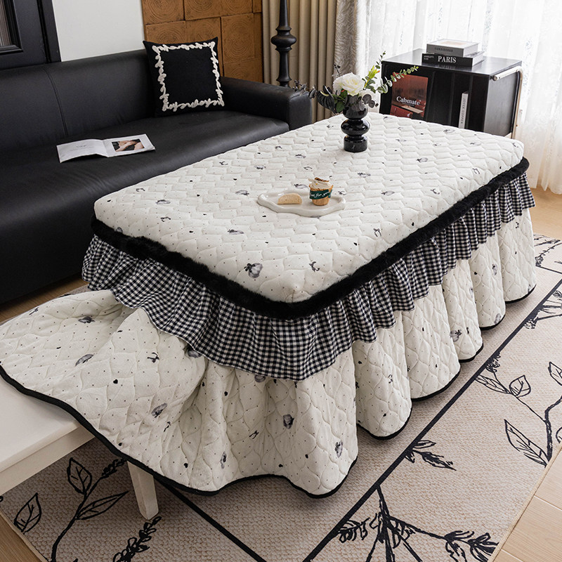 新款长方形烤火桌子罩套餐桌夹棉冬季加厚烤火被茶几电暖桌电炉罩,淘宝优惠券,粉丝福利购,淘宝优惠卷