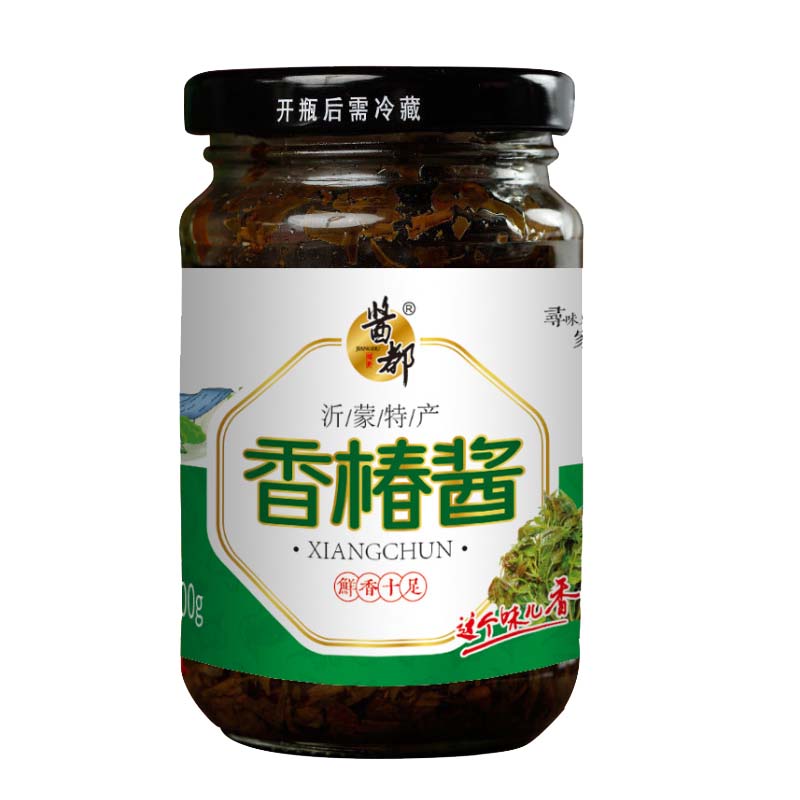 香椿酱原味泰山头茬香椿嫩芽酱下饭菜山东特产手工拌面拌饭辣椒酱 - 图3