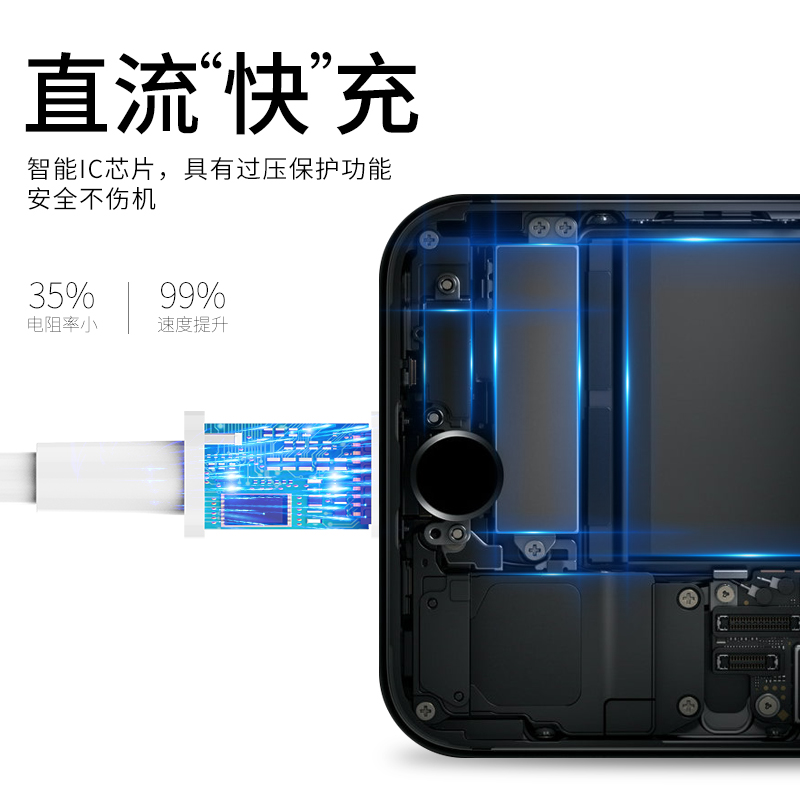 塔菲克iPhone14适用苹果13pro手机11充电线Xs快充8plus数据线冲7p-图3