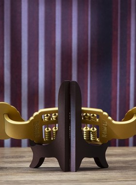 小铜开如意铜f算盘摆件黄铜实心家居客厅办饰室装公公司记业礼算