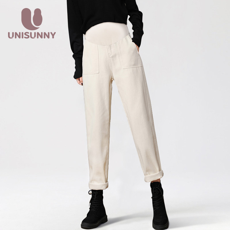 unisunny春秋外穿加绒时尚孕妇裤子 unisunny孕妇打底裤