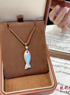 古法小鱼纯银项链女简约百搭时尚