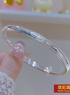 原创设计女银饰正生纯银纯银手镯