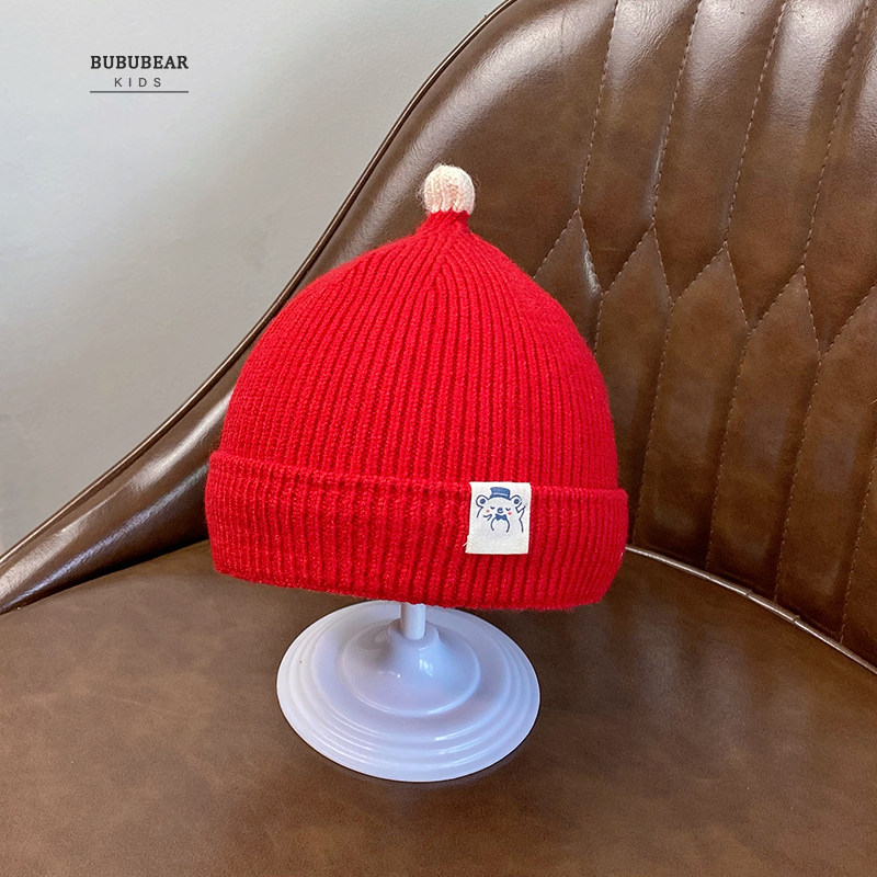 婴儿帽子3个月新生儿冬季针织毛线帽初生宝宝冬天保暖奶嘴套头帽,淘宝优惠券,粉丝福利购,淘宝优惠卷