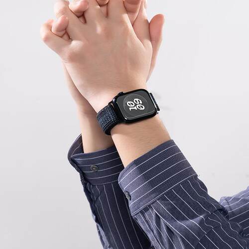 匠戴苹果s12手表iwatchS11表带applewatchs10新款ultra4精织s9尼龙8编织SE男款7运动6透气3高级2女款腕带夏季 - 图0