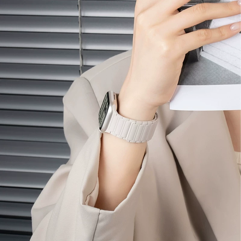 Звезда одного стиля | ремешок для часов Craftsman, подходящий для Apple S11, iwatch10, ремешок для Apple Watch9, магнитный S10 силиконовый S8 для запястья, Ultra женский SE3 спортивный 8 мужской 7 продвинутый новый летний