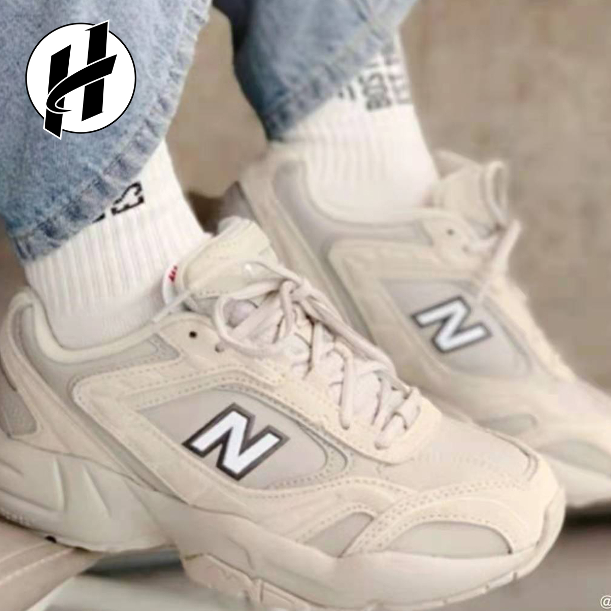 New Balance/NB452经典厚底老爹鞋休闲鞋女复古增高运动鞋WX452WO-图2