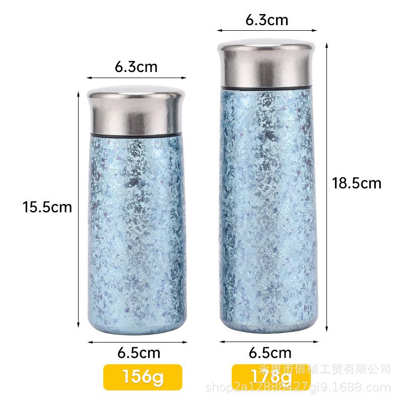 钛晶工艺纯钛运动保温杯车载随手钛水杯家用双层真空养生保鲜钛杯 - 图3