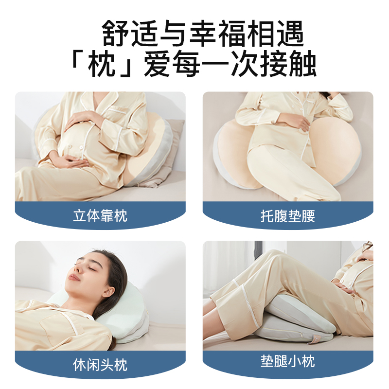 英国lovemami慢回弹孕妇枕护腰侧睡枕托腹孕妇睡觉用品侧卧腰靠枕