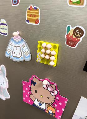 【新家的100个快递】鸡蛋磁吸冰箱贴仿真食玩厨房装饰品改造房间
