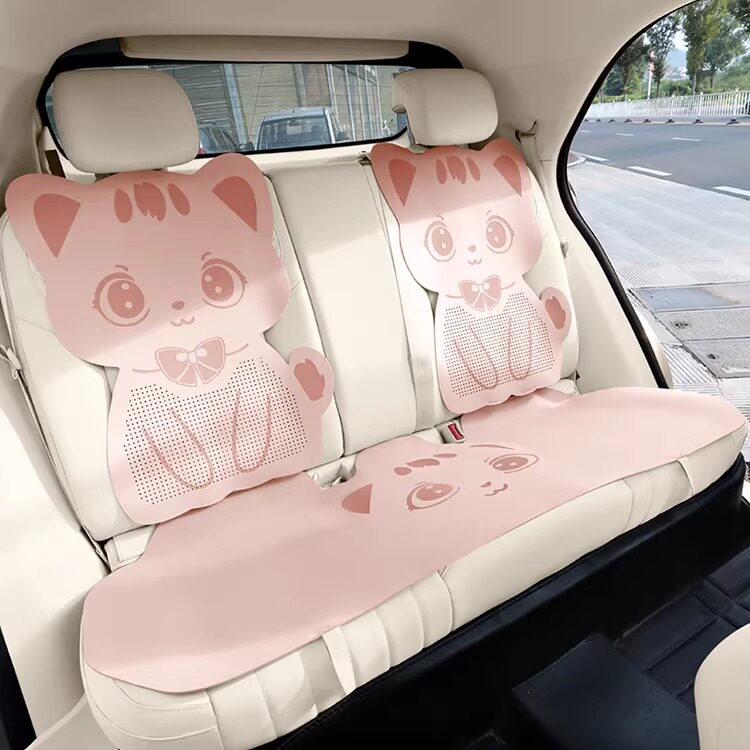 汽车坐垫翻毛皮四季通用通风透气2025新款夏季女式高级感车载座垫