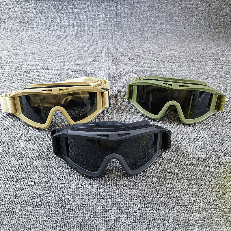 户外运动沙漠战术眼镜军迷个性骑行护目镜CS防冲击防风防摔 - 图2