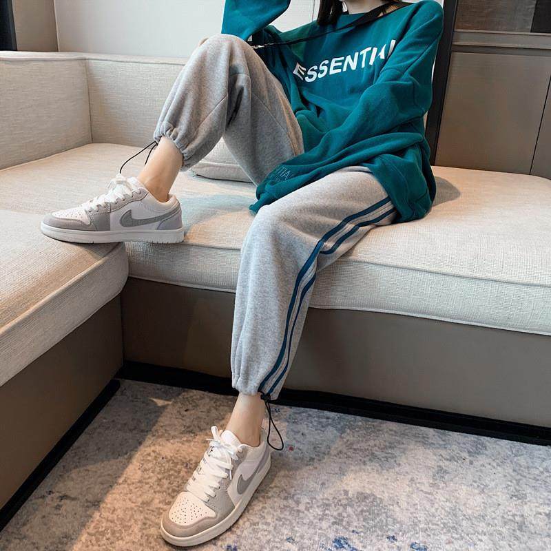 2025新款运动裤子女韩版宽松束脚春秋款显瘦潮流百搭外穿休闲卫裤,淘宝优惠券,粉丝福利购,淘宝优惠卷