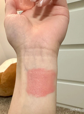 huda beauty液体腮红小样腮红液peach sorbet/cotton candy试色