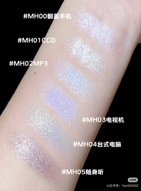 LEEMEMBER/荔萌小熊梦核系列多用提亮粉小样自然泪沟高光MH00试色