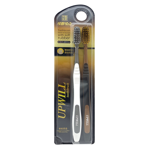可圈可点Q662软毛牙刷螺旋毛情侣家用护龈成人家庭装牙刷小头 - 图3