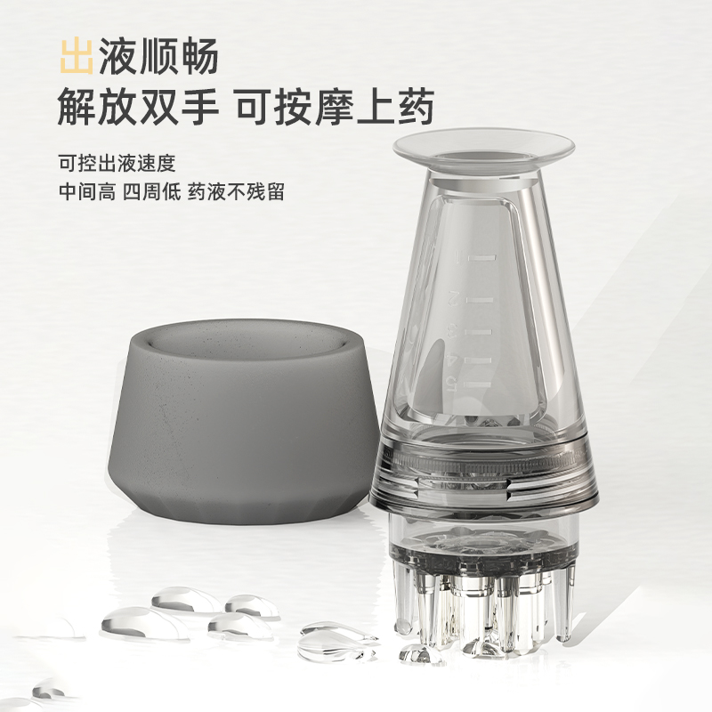 新款米诺头皮上药器头部地尔1m导液梳头发滚珠给药按摩精华油涂抹 - 图2