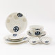 NITORI ultra-lightweight and colorful two-color lotus root tableware