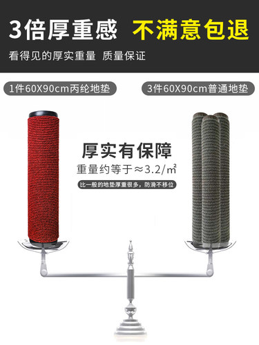 商用门口进门地垫入户门厅脚垫电梯毯门外门垫家用定制入户地毯 - 图0
