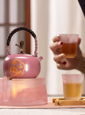 朱炳仁铜放轻松没烦恼茶礼套装