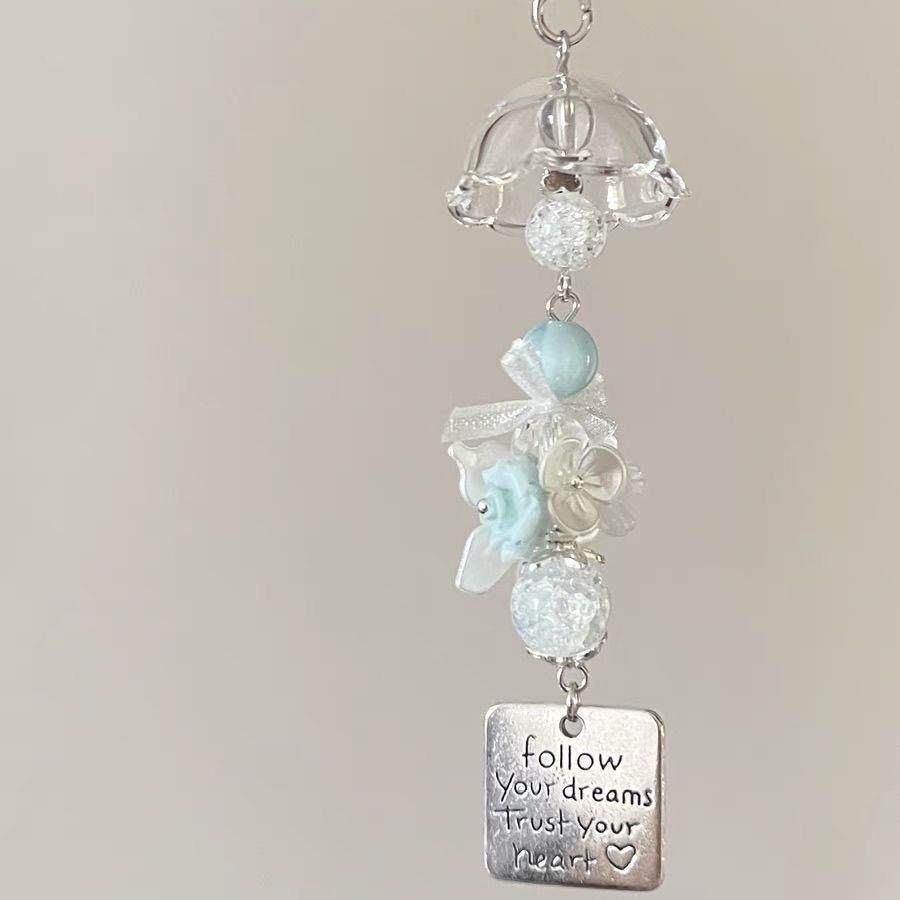 新中式手机链配件独特好看的手机链紫色精灵水母风铃挂件手作ins风铃串珠耳机手机链咕本挂件挂饰,淘宝优惠券,粉丝福利购,淘宝优惠卷