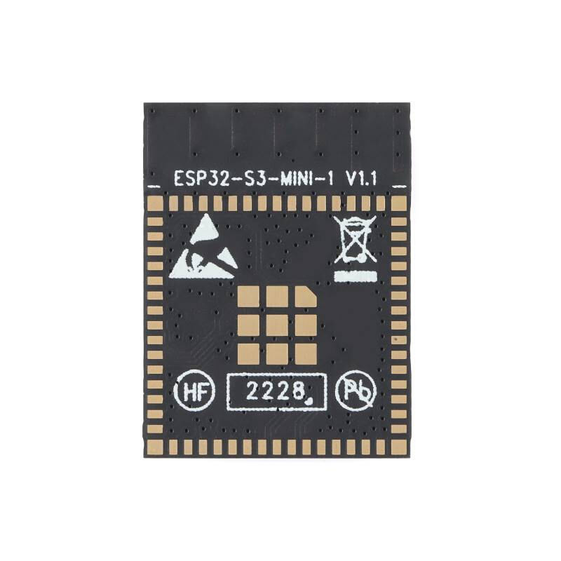 原装 ESP32-S3-MINI-1-N4R2 Wi-Fi+蓝牙5.0 4MB 32位双核MCU模组-图1