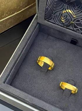 合金新款沙金糖果戒指 碧绿十里桃花一心一意圆福活口指环手饰