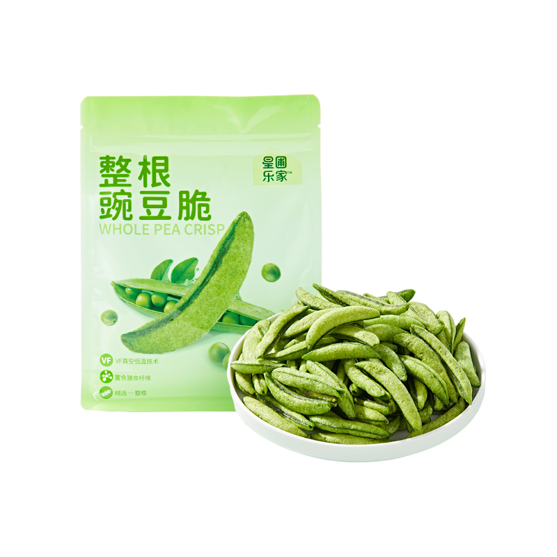 星圃乐家整根豌豆脆 真豌豆膳食纤维蔬菜干家庭零食100g/袋去茎蒂 - 图3