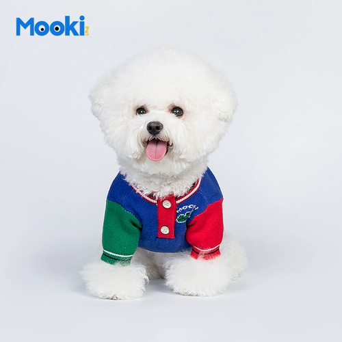 Mookipet осень и зимний национальный бренд прилив Crocodile Fighting Pet Dog Clothing маленькая собака Тедди Бики Корки Свитер