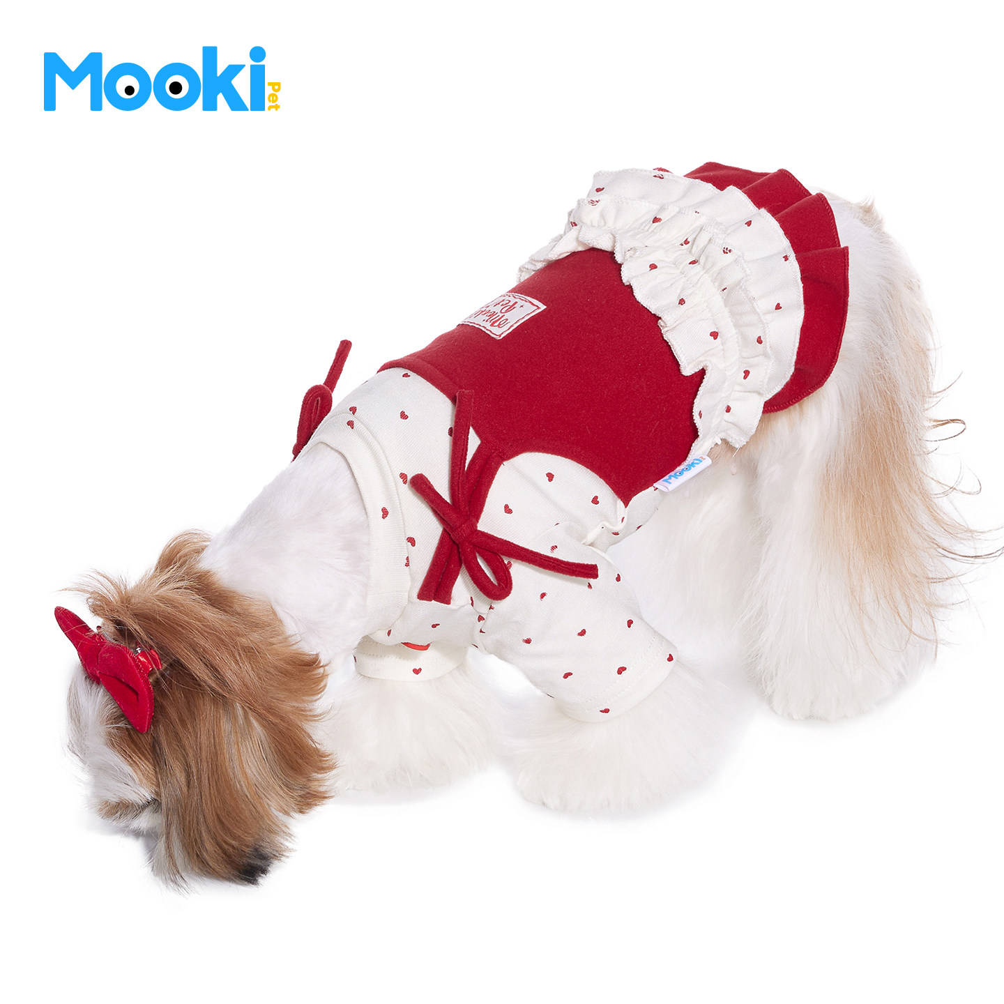 mookipet狗狗过年衣服冬季马尔济斯比熊小型犬宠物新年装红色喜庆,淘宝优惠券,粉丝福利购,淘宝优惠卷