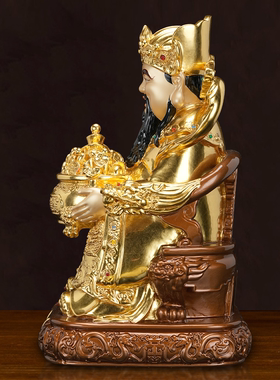 纯铜贴金财神爷招财家用财神爷