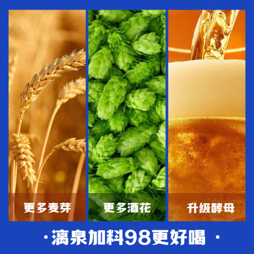 漓泉1998大度加料啤酒946ml*12瓶装整箱超大瓶桂林活水酿黄啤 - 图1